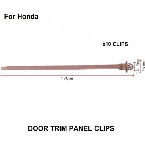 10x Push Mount Wire Ties Releasable Nylon Cable Strap For Honda / Nylon Retainer Clip Brand New