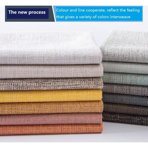 150cmx50cm Thick Linen Fabric Colorful Linen Sofa Tablecloth Curtain Background Cloth Fabric Home DIY Apparel Sewing Fabric