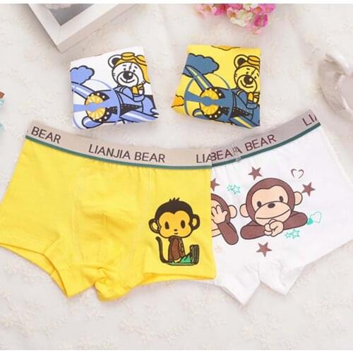 3pcs/lot Kids Underwear Boys Underwear Boys Brief Cartoon Characters Children Underwear Boys Boxer