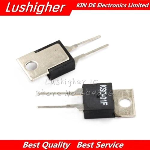 5pcs KSD-01F 40 45 50 55 60 65 70 80 85 Degree Normally Open Thermostat Switch Temperature Control TO-220 KSD-01