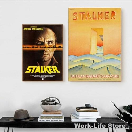 Andrei Tarkovsky Stalker Movie Posters and Prints Vintage Classic Old Film Canvas Painting Home Theater Wall Art Picture Decor