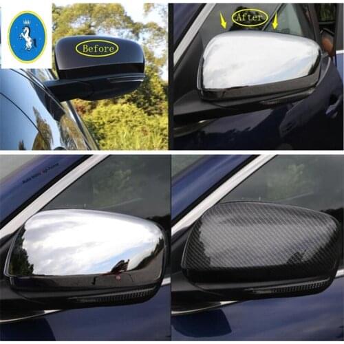 Yimaautotrims Auto Accessory Outside Door Mirror Rearview Molding Cover Trim 2 Piece Fit For Renault Kadjar 2016 2017 2018 / ABS