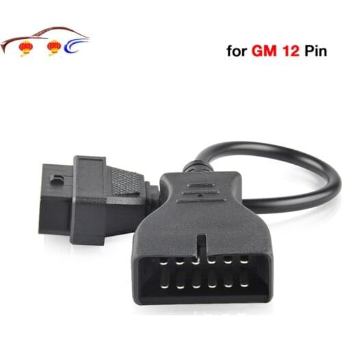 For Gm 12pin Obd 2 Obd2 Connector Gm12 Car Diagnostic Cable For Gm Vehicles Obd Cable Adapter To 16pin Obd2 Adapter For Daewoo
