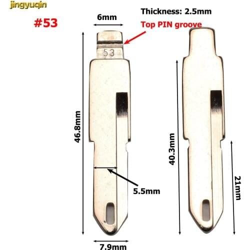 Jingyuqin VA2 HU83 SX9 Flip Car Key Blank For Citroen C4L Triumph Peugeot 207 307 Uncut Blade No.17 53 54 58 72 73 83 99 122