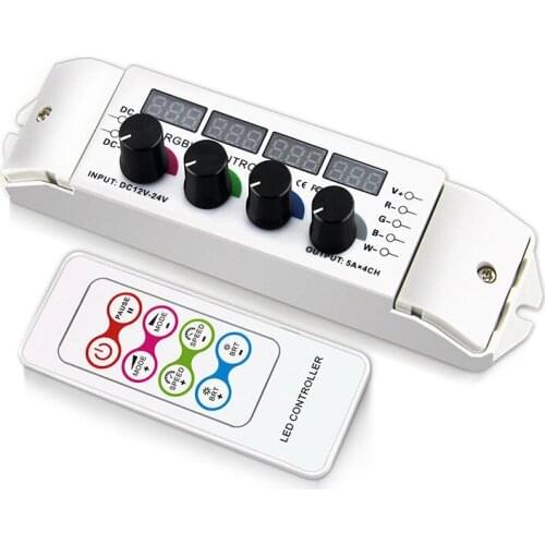 Bc-354 Cv RGB LEd Controller Rf Wireless Remote Control Knob Rotary Switch RGB Strip Dimmer 18 Modes