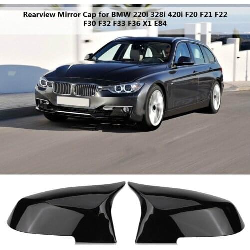 For Bmw F20 F21 F87 M2 F23 F30 F36 X1 E84 Gloss Black Side Mirror Cover Cap Rearview -M4 Style