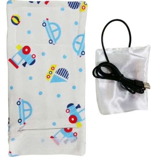 Travel Stroller USB Milk Water Warmer Insulated Bag Baby Nursing Bottle Heater 6 Colors 69HE