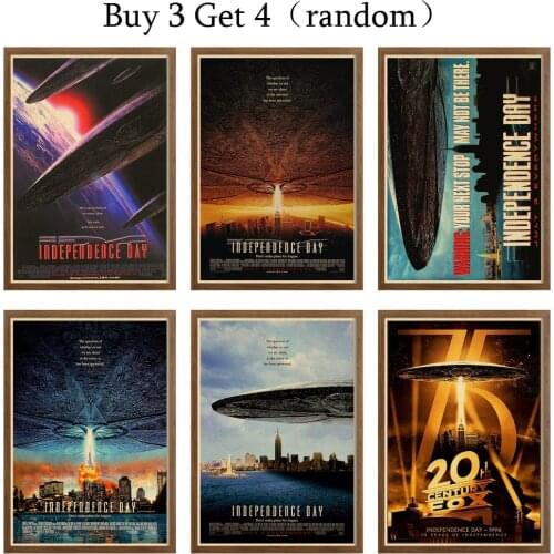 Independence Day Art Print posters & prints Classic Movie Poster Funny Wall Retro Movie Poster Wall Decoration 42X30cm