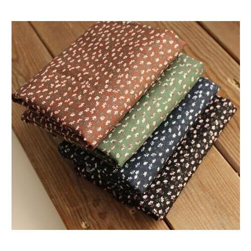 ZY DIY Beautiful 50x145cm Rural Small Flowers Printed Cotton Poplin FabricQuilting Baby Bedding Tilda Cloth