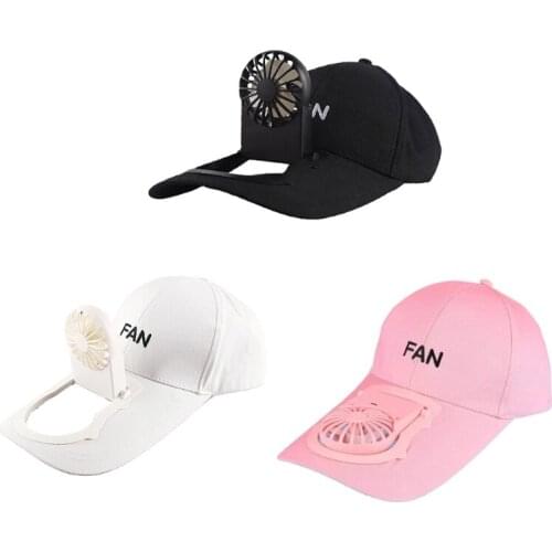Summer Fan Cooling Baseball Cap USB Charging Breathable Shade Sunscreen Fishing Sport Outdoor Adjustable Trucker Hat
