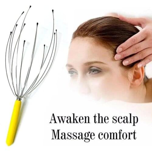 1PC Head Scalp Relaxation Massage Pain Relief Body Massager Stress Release Relaxing Claw Metal Massager Device Unisex Massager