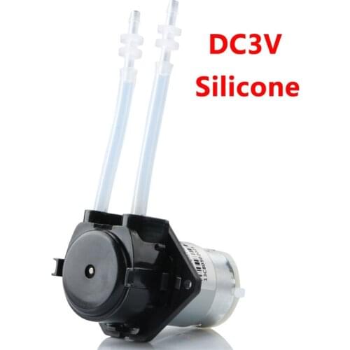 DC Small Dosing Pump 3V 6V 12V 24V Micro Self priming Mute Mini Peristaltic Liquid Pump DC Water Pump for Lab Dosing Analytical