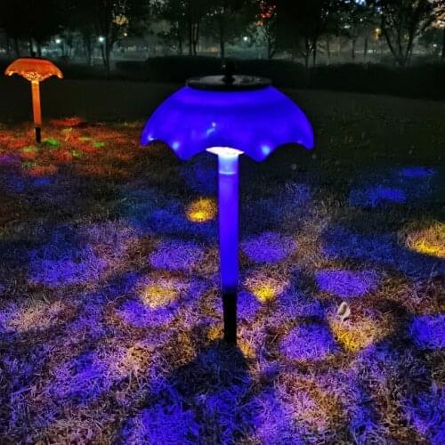New Solar Mini Umbrella Light Solar Lawn Light LED Night Light Garden Landscape Light Outdoor Lawn Light