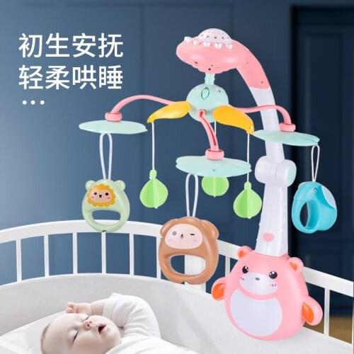 Infants Music Rotating Bed Bell Newborns Remote Control Bed Bell 0-1 Year Old Baby Anfu Toy Bed Rattle