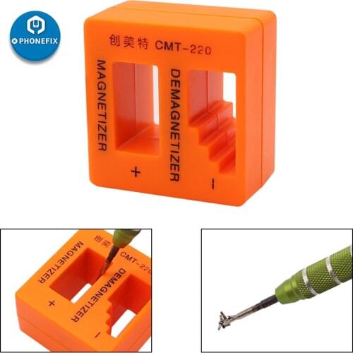 Magnetizer Demagnetizer Precision Magnetizing Demagnetizing Orange Pick Up Tool for Screwdriver Tweezers Gauss Degauss