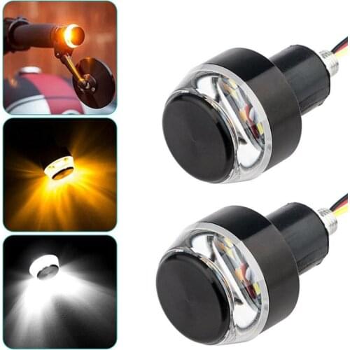 Newest Motorcycle LED Modified Handlebar Lamp Handlebar Handlebar Base Sign Plug LED Lights Mountain Bike Signal Lights TSLM1