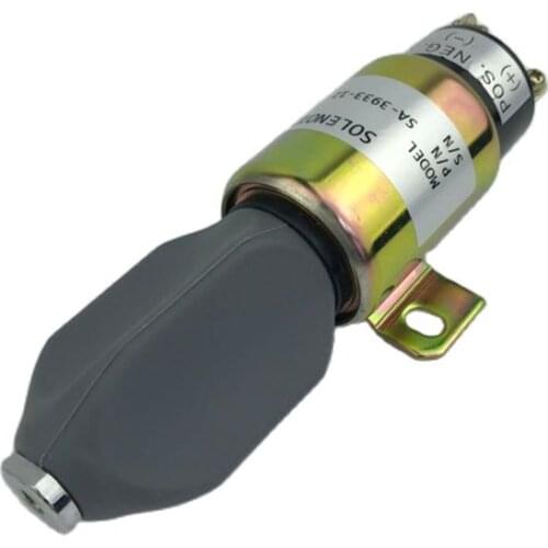 New 12V/24V Fuel Shut Off Solenoid SA-3766T 1751-12E7U1B1S5A 3864274 1751-24E7U1B1S5A SA-3933 Fits Excavator 3064 3066