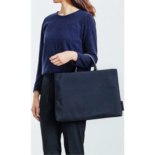 Soild Business Handbags Women Men Nylon Laptop Bags Fashion Simple Student Briefcase Ladies Designer Vintage Commuter Tote Bag