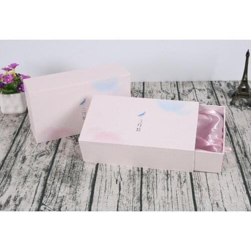 Custom Printed logo decoration book shaped drawer gift box,cosmetic sliding,Custom sliding drawer box for cosmetic ---XP0830