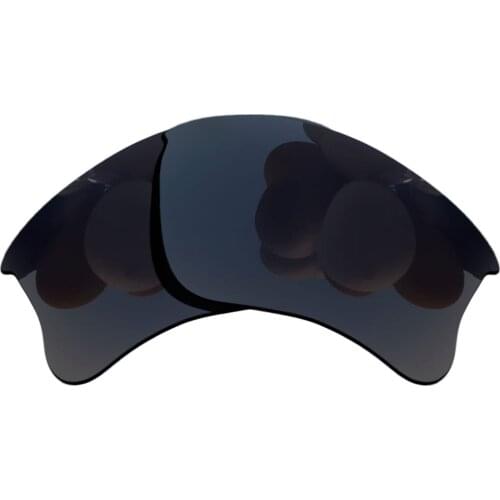 Polarized Sunglasses Replacement Lenses for-Flak-Jacket-XLJ OO9009 Frame - Grey Black