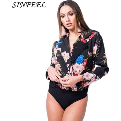 SINFEEL Women's Long Sleeve Bodysuits