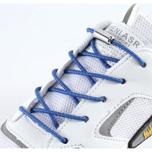 Reflective Round No Tie Shoelace Suitable For Various Shoe Accessories Elastic Shoelaces Fixed Stretching Locking shoelaces