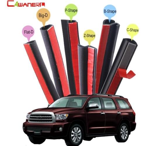 Cawanerl Whole Car Sealing Strip Kit Rubber Seal Edge Trim Weatherstrip For Toyota 4Runner FJ Cruiser Fortuner Sequoia Venza
