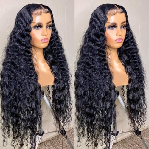 Wigirl 28 30 Inches 13x4 Kinky Curly HD Transparent Lace Wig Remy Brazilian Human Hair Wigs 150 200 Density Lace Closure Wig