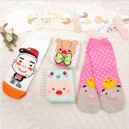 YEAMOLLY 1pair Warm Color Soft Cute Socks Cartoon Women Students Stereo Cotton lovely 3D Art Ahort Ankle Socks For Kids Adult