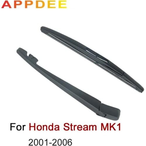 APPDEE Wiper 12" Rear Wiper Blade Arm Set Kit For Honda Stream MK1 20012002 2003 2004-2006 Windshield Windscreen Rear Window