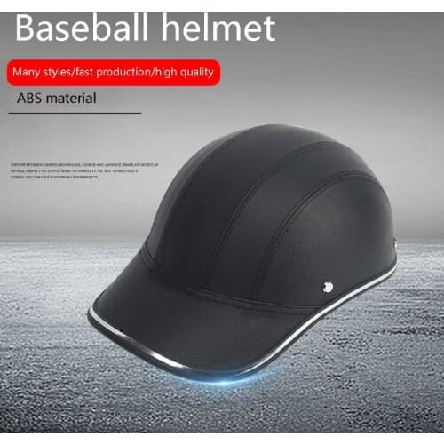 Motorcycle Half Helmet Baseball Cap Style Half Face Helmet Electric Bike Scooter Anti-UV Safety Hard Hat