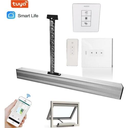 400mm Built-in Rain Sensor Home Smart Tuya 220v 24VDC Window Chain Actuator Opener Motorized for Skylight Auto-closing