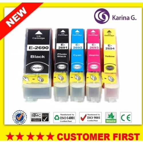 Compatible for Epson T2690 T2691 T2692 T2693 T2694 Ink Cartridge for Epson EXPRESSION PREMIUM XP-702 XP-802 Printer