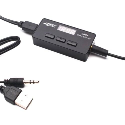 DAB+ European digital broadcast receiving box No need to install software Car DAB+ receiving box with FM forwarding