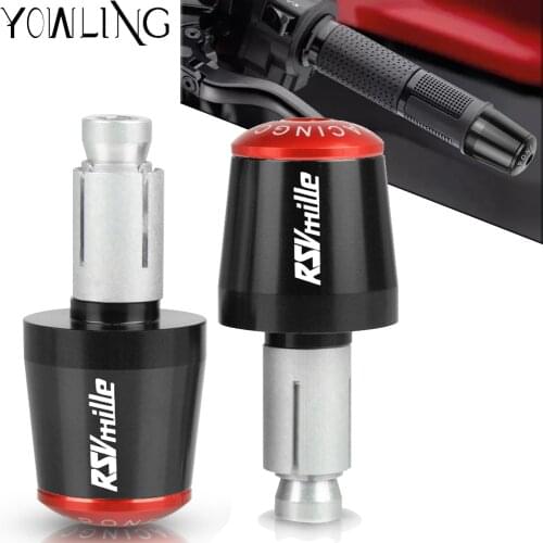 For Aprilia RSV MILLE / R 1999 2000 2001 2002 2003 Handle Bar Cover Motorcycle 7/8" Handlebar Grips Aluminum Bar End Plug Caps