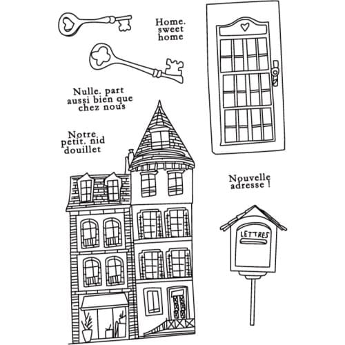 French stamp Clear Stamps for Scrapbooking Transparent Silicone Rubber DIY Photo Album Decor 0608