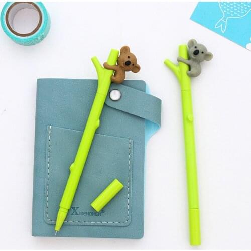 1 PCS New Creative Cute Cartoon Koala Plastic Gel Pens For Kids Novelty Gift Korean Stationery Office School Supplies