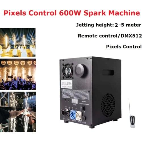 Cold Spark Fireworks Machine 600W DMX / Remote Pyrotechnics Indoor Outdoor Cold Fireworks Fountain Wedding Stage Party Sparkler