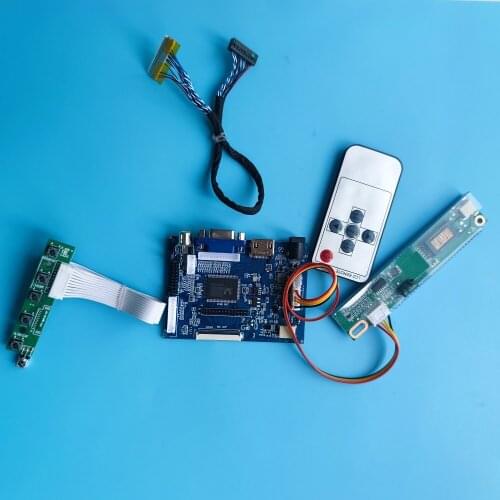 Kit Work for LP141WX1 1280x800 SCREEN 2AV DIY LVDS LCD remote AV 30pin HDMI VGA monitor Controller Board driver panel