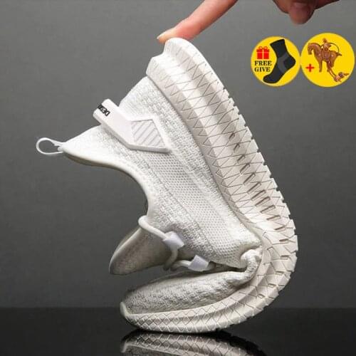 White Fashion Mens Casual Shoes Comfortable Breathable Sneaker Man Zapatos Hombre Casual Lightweight Summer Walking Work Shoes