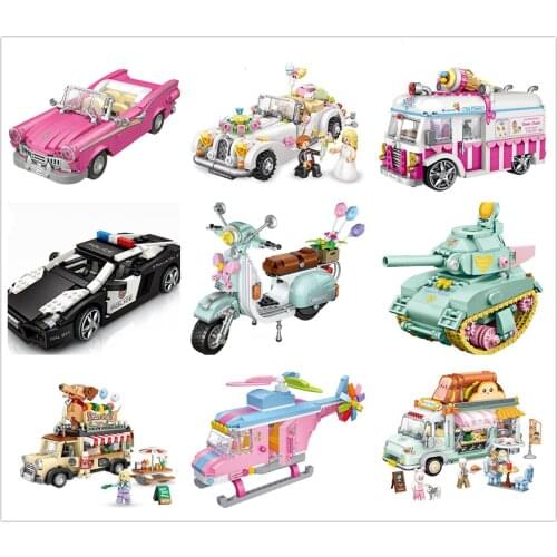 LOZ mini Blocks Kids Building Toys Girls Blocks Truck Puzzle Car Model Boys Gift 1112 1113 1116 1117 1118 1119 1125 1127 no box