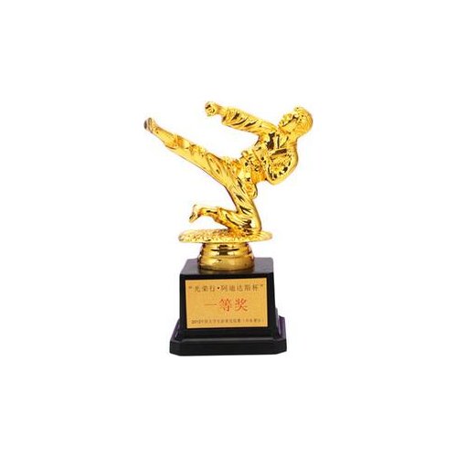 Little golden man trophy custom martial arts taekwondo award products creative award trophy cup custom logo wholesale World Cup