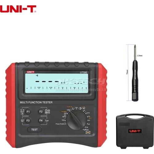 UNI-T UT595 Multifunction RCD Loop Testers Earth Ground Line Loop Impedance Tester Electrical Safety Insulation Resistance Meter