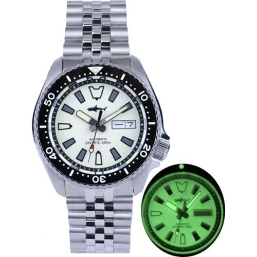 Heimdallr Mens Automatic Diving Watch Sapphire Crystal Luminous 200M Water Resistance Japan NH36A Mechanical Movement Watches