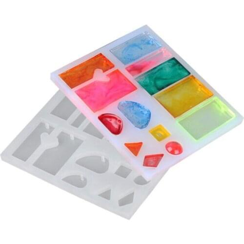 Resin Mold Set Kit Multiform Silicone Molds For Jewelry Keychain Making DIY Sugar Cake Craft For DIY Beginners DIY Tool