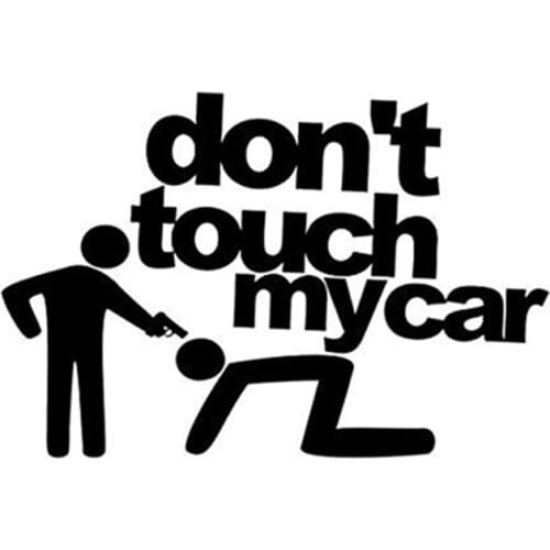 Don't Touch My Car Sticker Bumper Sides Vinyl Car Decals Car Styling Car Body Decor Window Stickers Waterproof Hot L238
