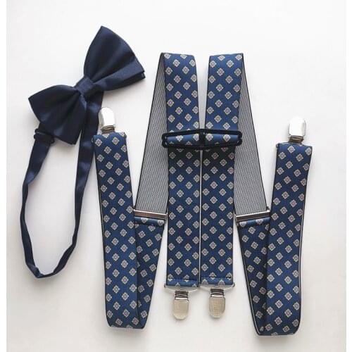 New Printed Big Men Suspender Butterfly Bow Tie Set Children Women Adult Suspenders Neck Tie Matching Shirt Wedding LB049