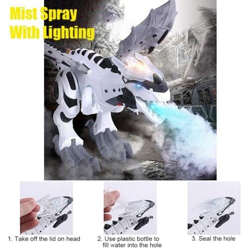 New Walking Spray Dinosaur Toys Talking Glowing Electric Interactive Model Plastic Dinosaurs Model Gift For Kids Dropship