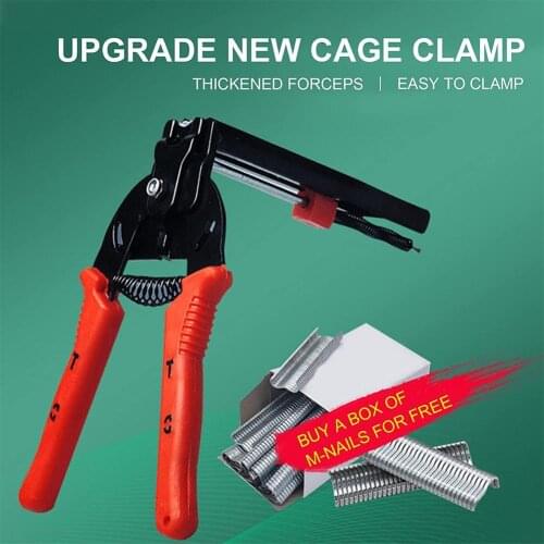 Upgrade Cage Tying Pliers & M Nail Poultry Cage Nail Ring Pliers Special Pliers Chicken Pigeon Rabbit Cage Assembly Pliers