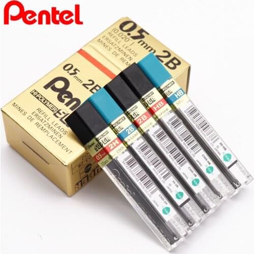 Moving Pencil Refills 2H HB 2B Automatic Lead Pencil 0.5/ 0.7mm 12 PCS / Box